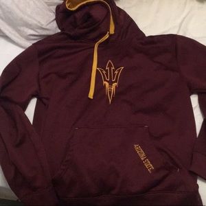 ASU Sun Devils Maroon Hoodie Jacket